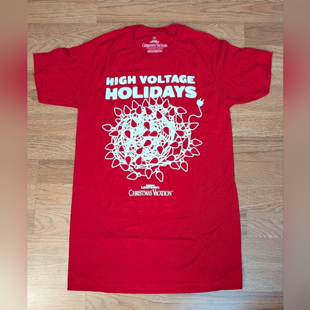 High Voltage 🦩 Holidays Red Graphic Tee